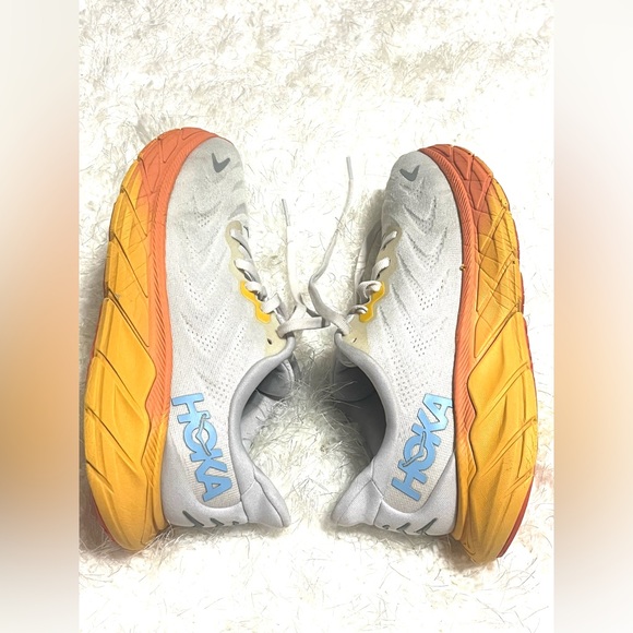 Hoka White and Yellow Athletic Shoes - Picture 17 of 17